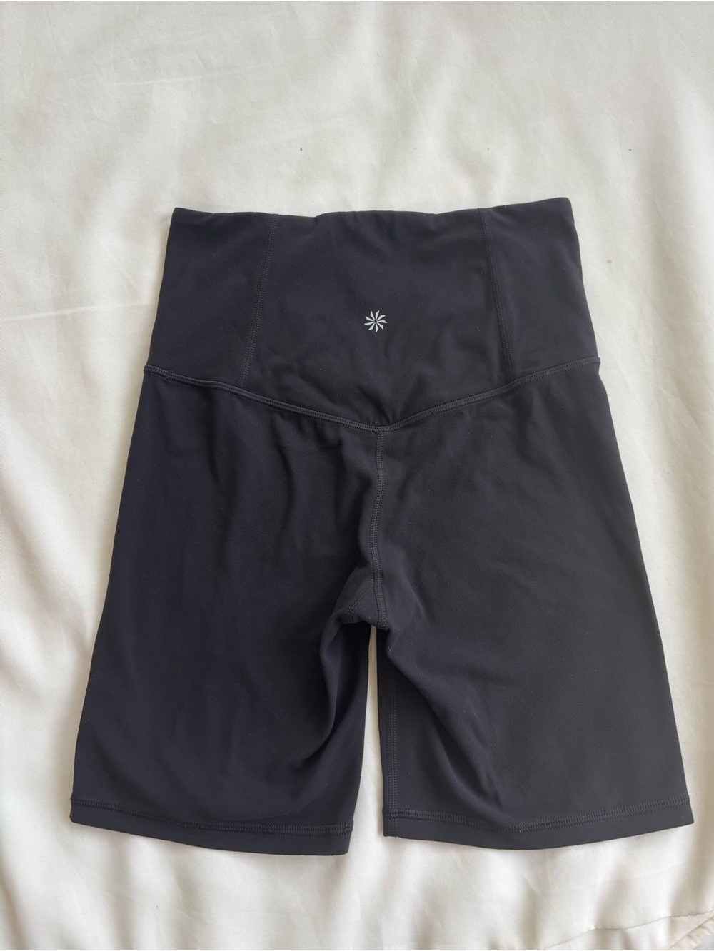 Athleta XS ultra high rise elation 7 inch shorts black